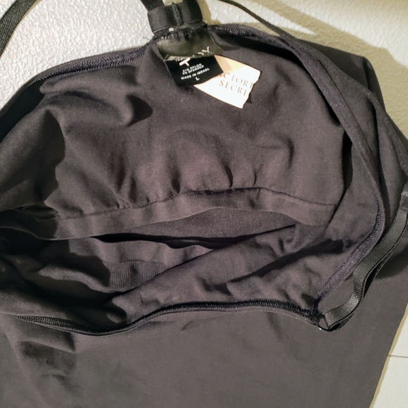 Body By Victoria Black Cami Camisole Stretch Tank Top Sz Large Adjustable Straps - Picture 11 of 12